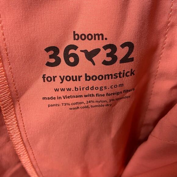 BirdDogs Boom For Your Boomstick Men's Blue Performance Chino Pants 36X32 - Picture 7 of 9